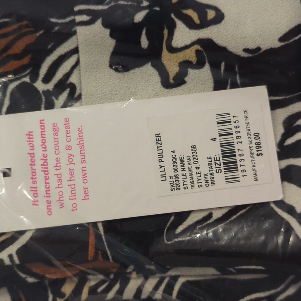 NWT Lilly Pulitzer Rosamarie Pant - Picture 3 of 5